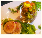 コースの前菜一例